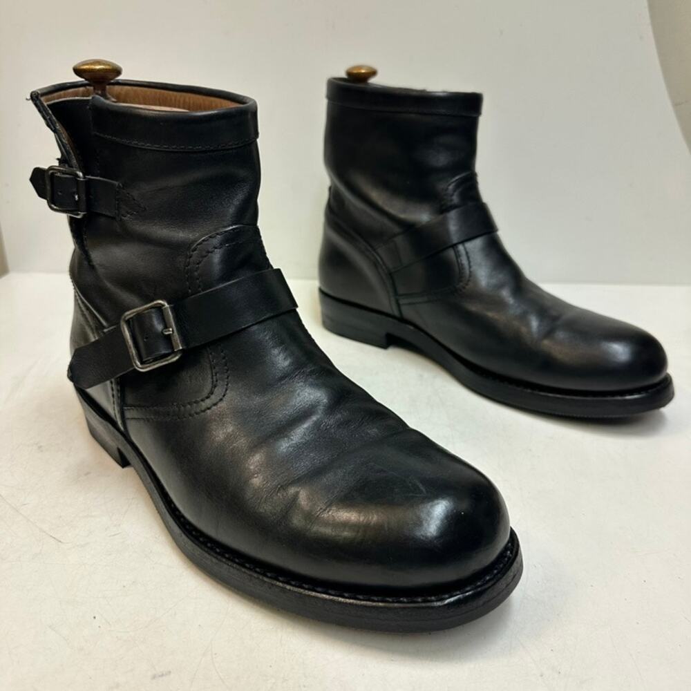 NEW HEELS Ralph Lauren Purple Label Motorcycle Engineer Boots Made in Italy 10 D - Picture 5 of 12